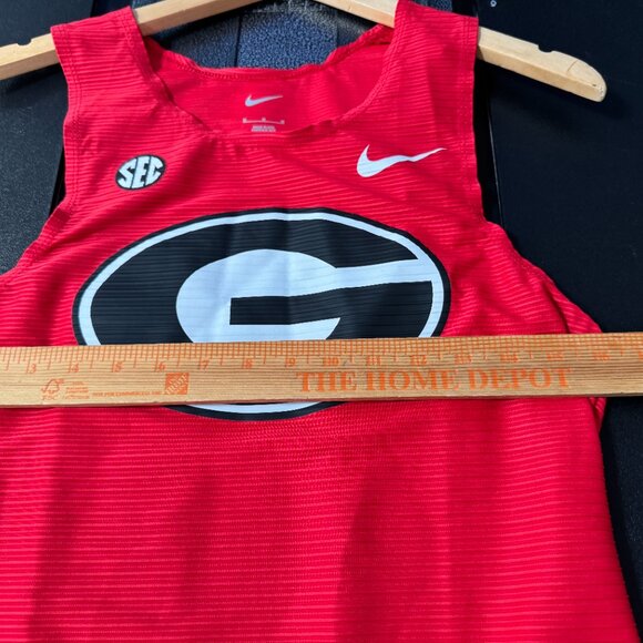 Nike Pro Elite SEC UGA Georgia Team Issue Running Racing Track Singlet Mens M - Picture 3 of 11